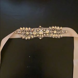 Blush decorative sash/belt